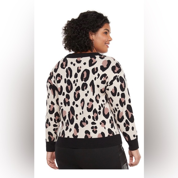 ๐๐คEVRI Leopard Sweater 1X NWT - Picture 2 of 12